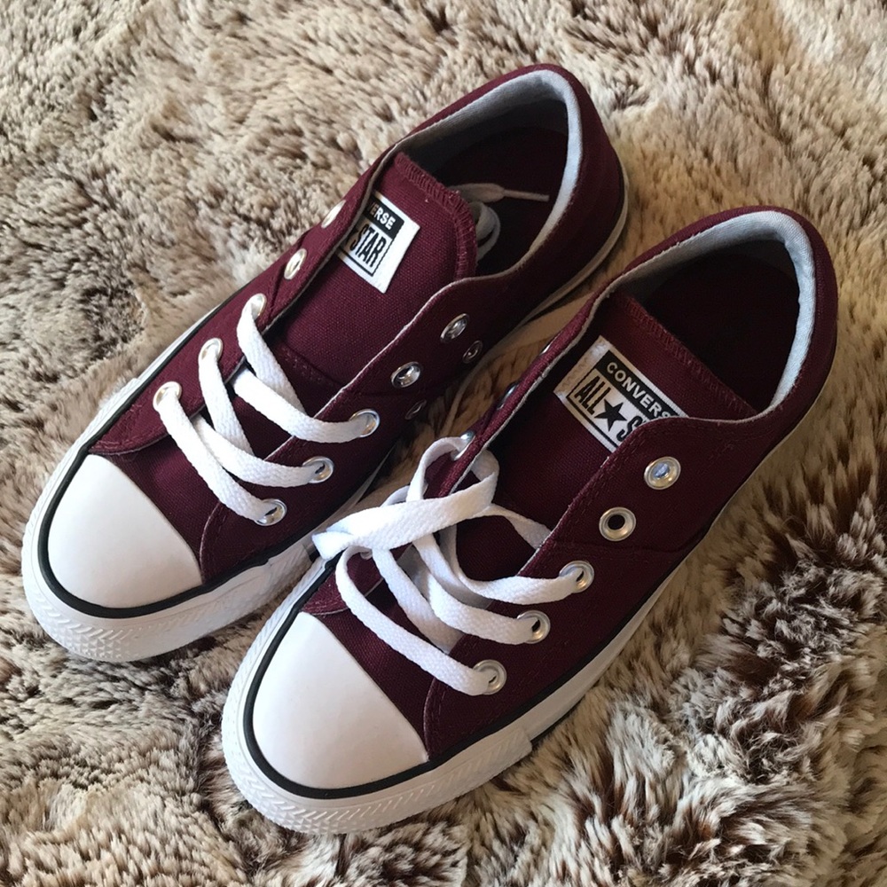 Burgundy Converse